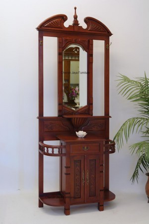 Code: HL 117-M Name: Hall Stand Size: W=100 x D=42 x H=230 cm Wood: Solid Mahogany wood.﻿